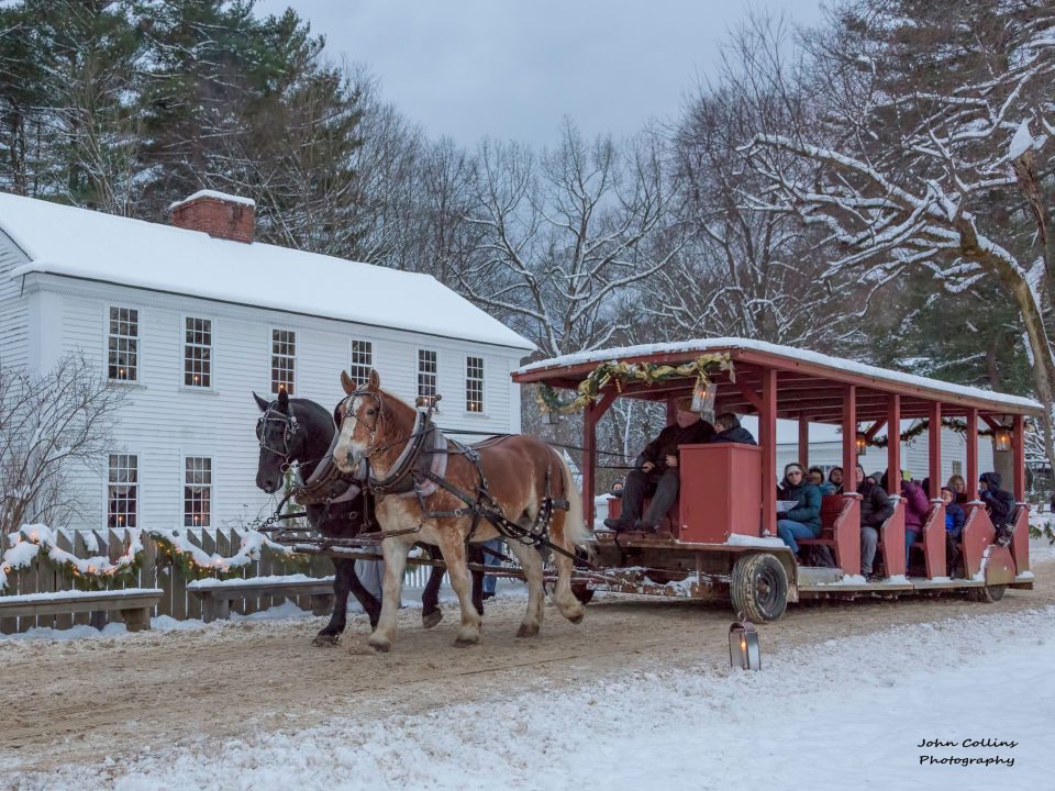 Christmas by Candlelight: The Horse-Drawn Ride Goes by the Richardson House